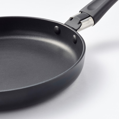 HEMLAGAD Frying pan, black, 17 cm