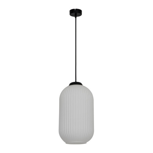 GoodHome Pendant Lamp Walgis 20W E27, chrome/white