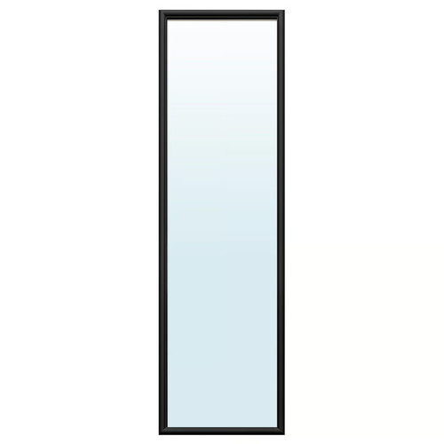 NYPONBUSKE Mirror, black, 40x135 cm