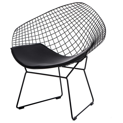 Chair with Seat Pad HarryArm, black