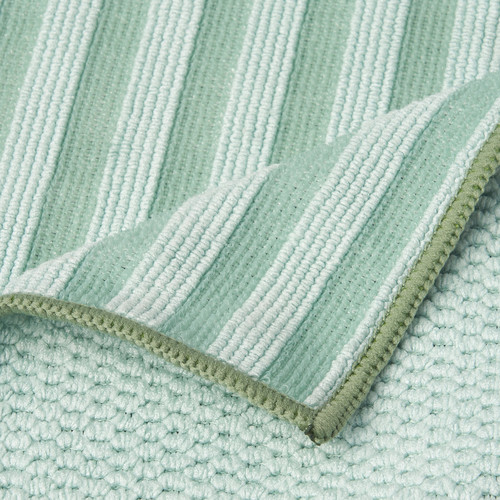 PEPPRIG Microfiber cloth, green blue/yellow, 28x28 cm
