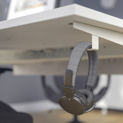 MITTZON Desk, white, 140x80 cm