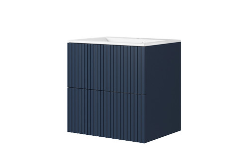 Wall-mounted Wash-basin Cabinet MDF Nicole 60cm, dark blue