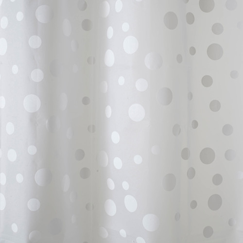 Shower Curtain GoodHome Hiuchi 180 x 200 cm, white