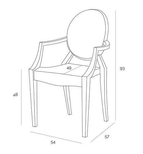 Chair Royal, transparent