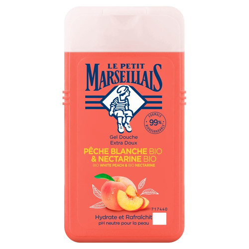 Le Petit Marseillais Shower Gel Bio White Peach & Bio Nectarine 250ml