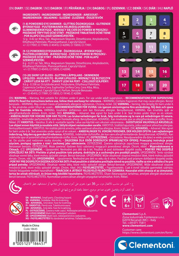 Clementoni Crazy Chic Make-up Diary 6+