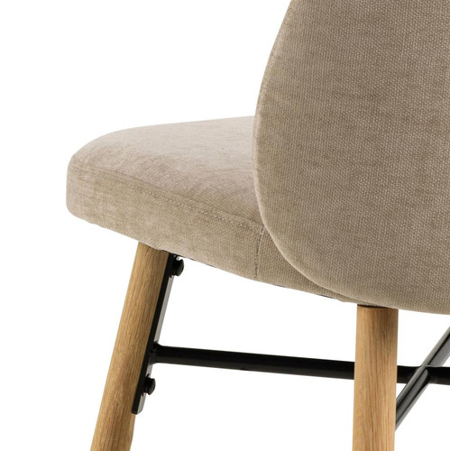 Dining Chair Sophia, beige/oak