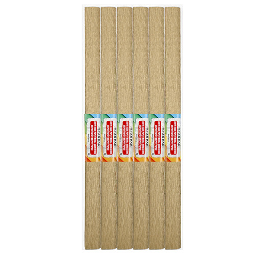 Crepe Paper 50x200cm 10pcs, gold