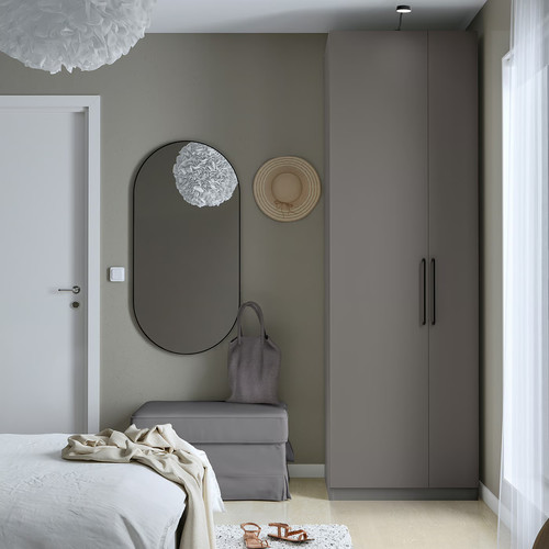 FORSAND Door, dark grey, 25x229 cm
