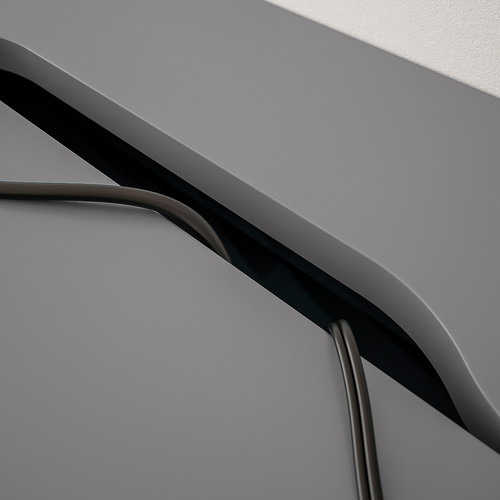 ALEX Desk, dark grey, 132x58 cm