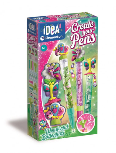 Clementoni IDEA Create Your Pens: Wonderful Butterflies 6+