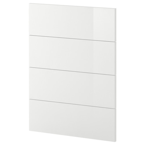 METOD 4 fronts for dishwasher, Ringhult white, 60 cm