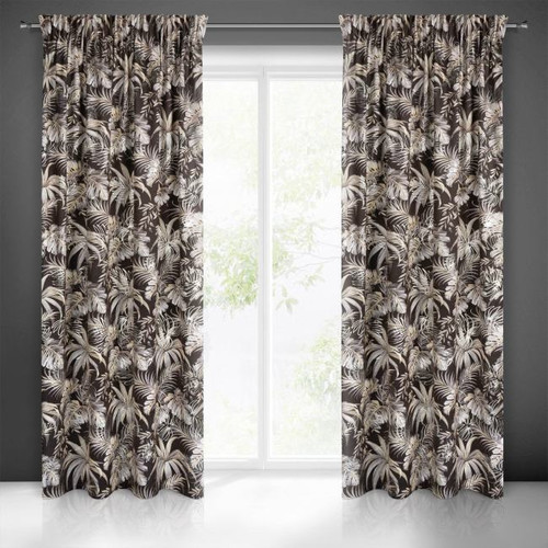 Curtain Rhodes 140x270 cm, black/silver