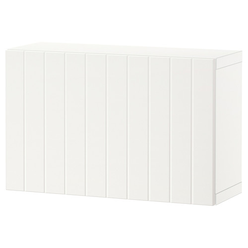 BESTÅ Wall-mounted cabinet combination, white/Sutterviken white, 60x22x38 cm