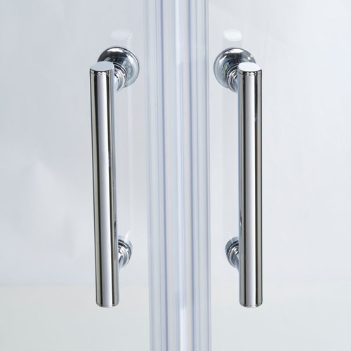 Cooke & Lewis Shower Enclosure Onega 90x90x190cm, chrome/transparent