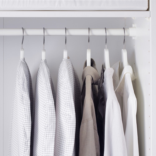 STUK  Clothes cover, set of 3, white/grey