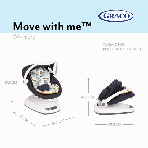 Graco Baby Swing Soother Move with Me Into the Wild 0-9m/0-9kg