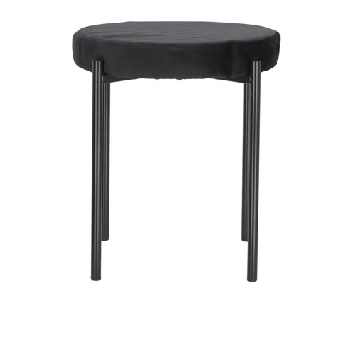 Stool Madonna, velvet, black