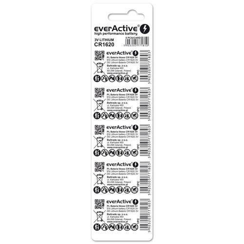 everActive Mini Battery CR1620 5pcs