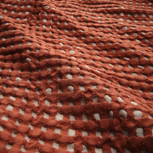PELARTUJA Bedspread, red-brown/beige, 150x250 cm