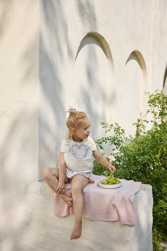 Elodie Details Baby Bib - Oat White, 3m+
