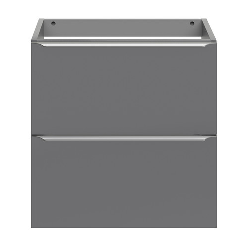 Goodhome Wall-mounted Basin Cabinet Imandra Slim 60cm, grey