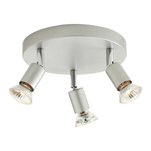 Metal Spot Ceiling Lamp  3 x 50 W GU10, silver
