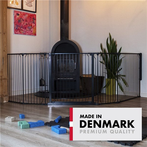 Baby Dan Carl Wide XX outdoor safety gate, black