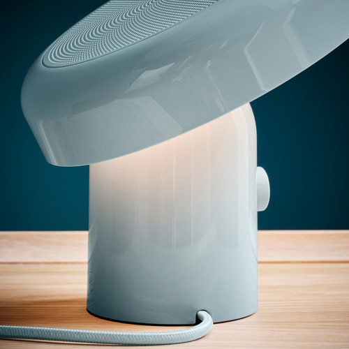 BLOMPRAKT Bluetooth speaker lamp, light blue