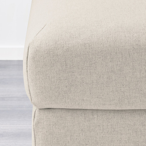 VIMLE Footstool with storage, Gunnared beige