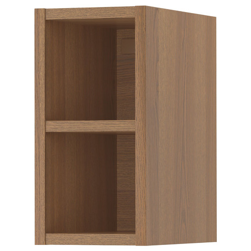 VADHOLMA Open storage, brown, stained ash, 20x37x40 cm