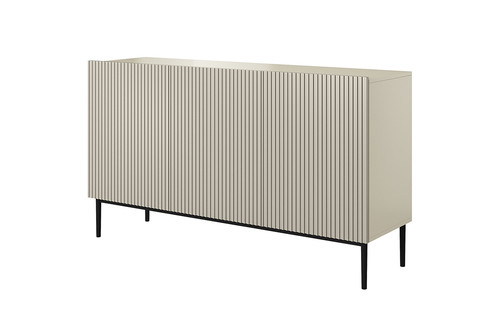 Three-Door Cabinet Nicole 150cm, cashmere/black legs