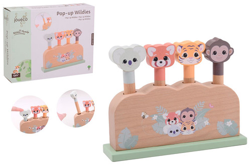 Joueco Wooden Pop-up Wildies The Wildies Family 12m+