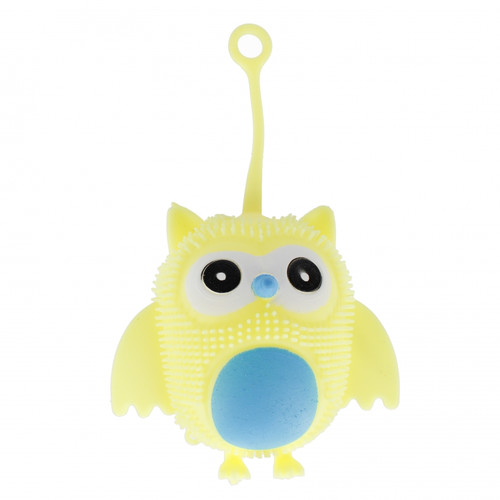 Anti-Stress Squishy Toy Owl 9cm, 1pc, assorted colours, 3+