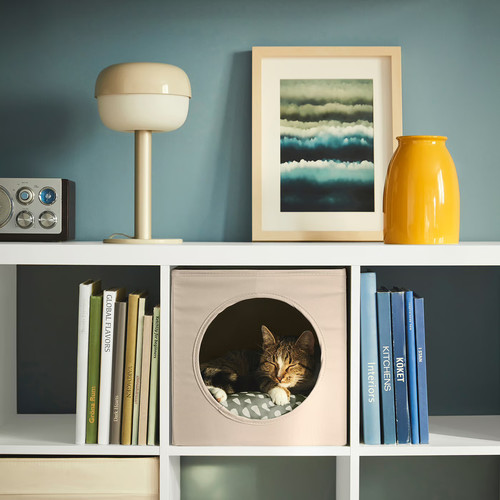 UTSÅDD Cat house, beige, 33x38x33 cm