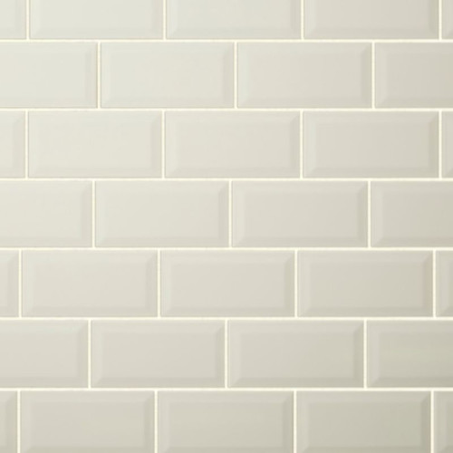 GoodHome Glazed Tile Trentie 10 x 20 cm, ivory, 0.8 m2