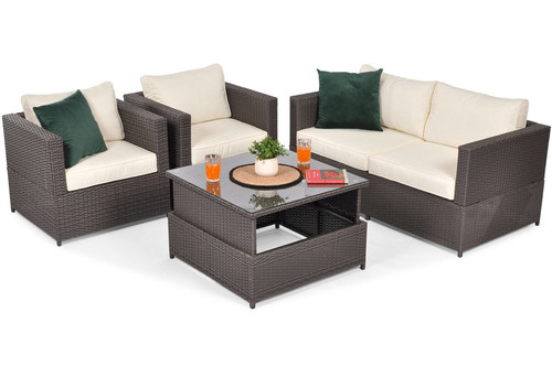 Outdoor Furniture Set MALAGA COMFORT, brown
