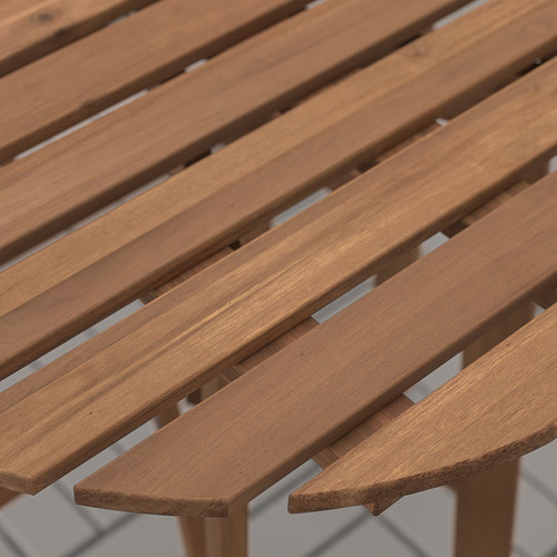 ASKHOLMEN Gateleg table, outdoor, dark brown