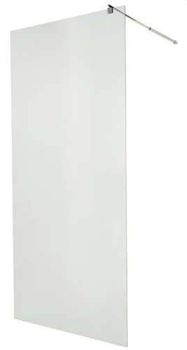 Cooke & Lewis Shower Walk-in Panel Onega 90cm, chrome/transparent