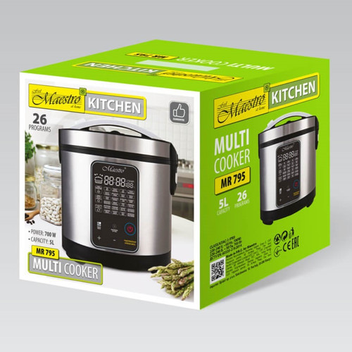 Feel Maestro 5L Multi-Cooker 700W with 26 Programs MR-795