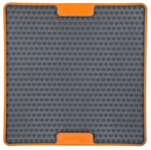 LickiMat Soother Deluxe/Tuff, hard, orange