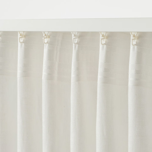 DYTÅG Curtains, 1 pair, white, 145x300 cm