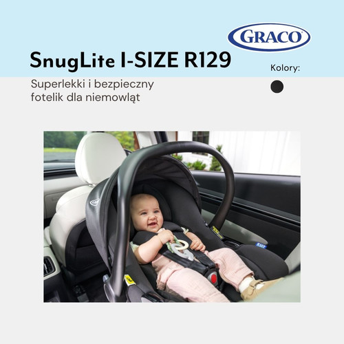 Graco SnugLite i-Size R129 Infant Car Seat Midnight
