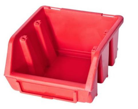 Small Organizer Bin Ergobox 1, 116x112x75 mm, red