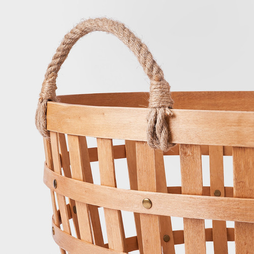 VÄXTHUS Basket, poplar/handmade, 50x27 cm