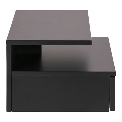 Bedside Table Nightstand Ashlan, dark grey