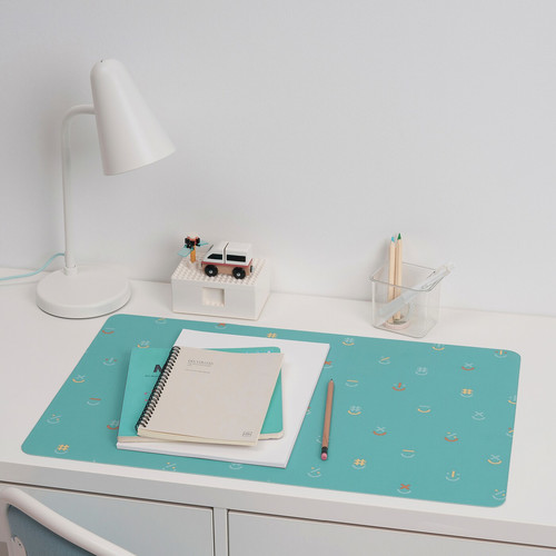 BÖNSYRSA Desk pad, turquoise, 60x37 cm