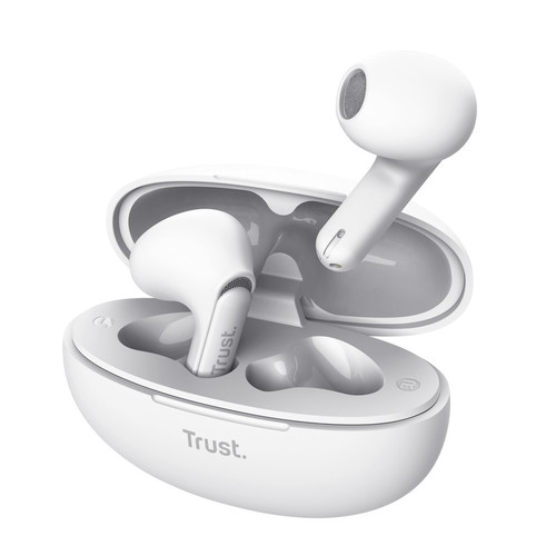 Trust Yavi Bluetooth ENC Earphones, White