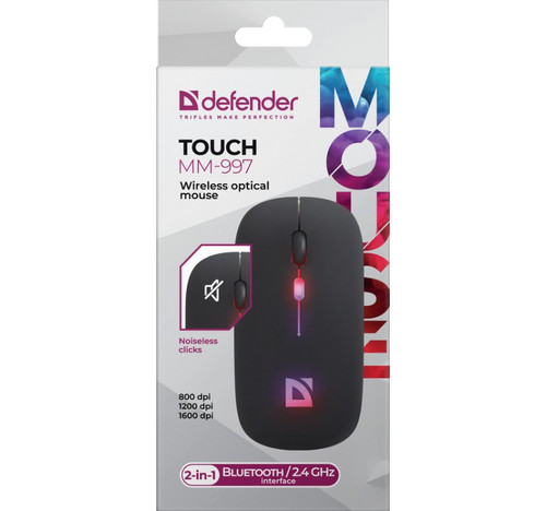 Defender Optical Wireless Mouse MM-997, black